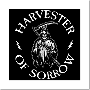 Harvester of Sorrow Heavy Metal Song Posters and Art